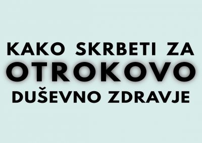 Otrokovo duševno zdravje